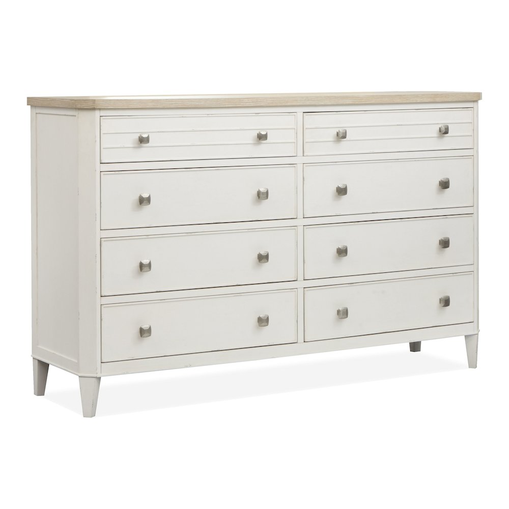 Echo Isles Sea Pearl And Driftwood Double Drawer Dresser. Picture 1