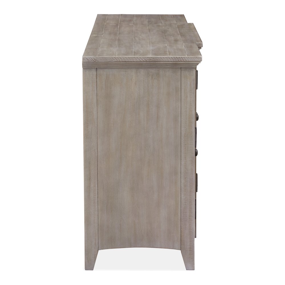 Paxton Place Dovetail Grey 80" Console. Picture 3