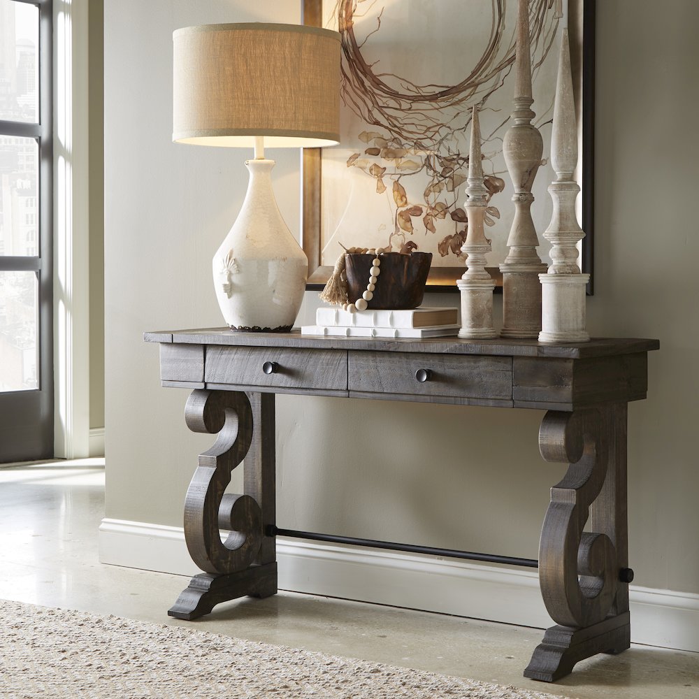 Bellamy Peppercorn Rectangular Sofa Table. Picture 2