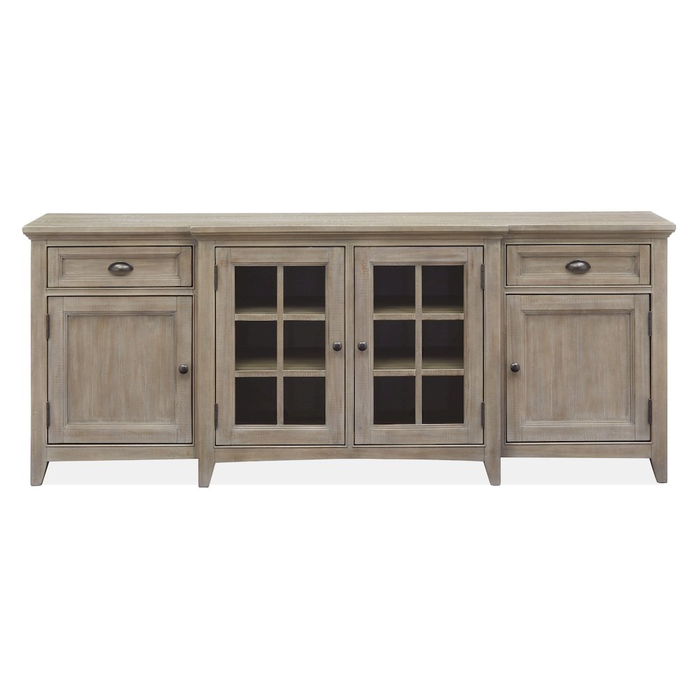 Paxton Place Dovetail Grey 80" Console. Picture 2