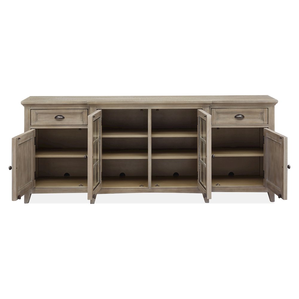 Paxton Place Dovetail Grey 80" Console. Picture 6