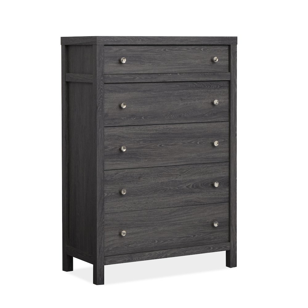 Merrifield Raisin Black Drawer Chest. Picture 1