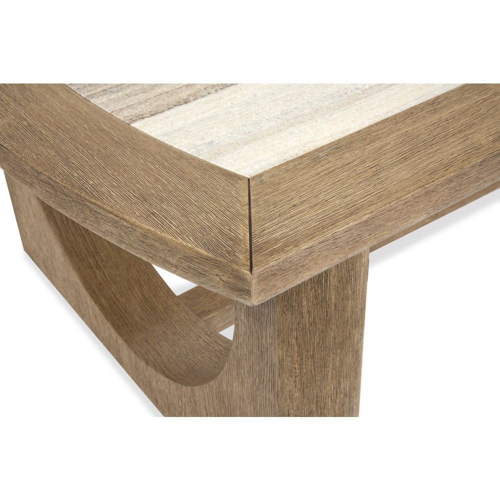 Bradford Riverbed Beige Rectangular End Table. Picture 6
