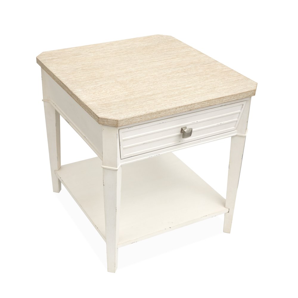 Echo Isles Sea Pearl And Driftwood Rectangular End Table. Picture 4