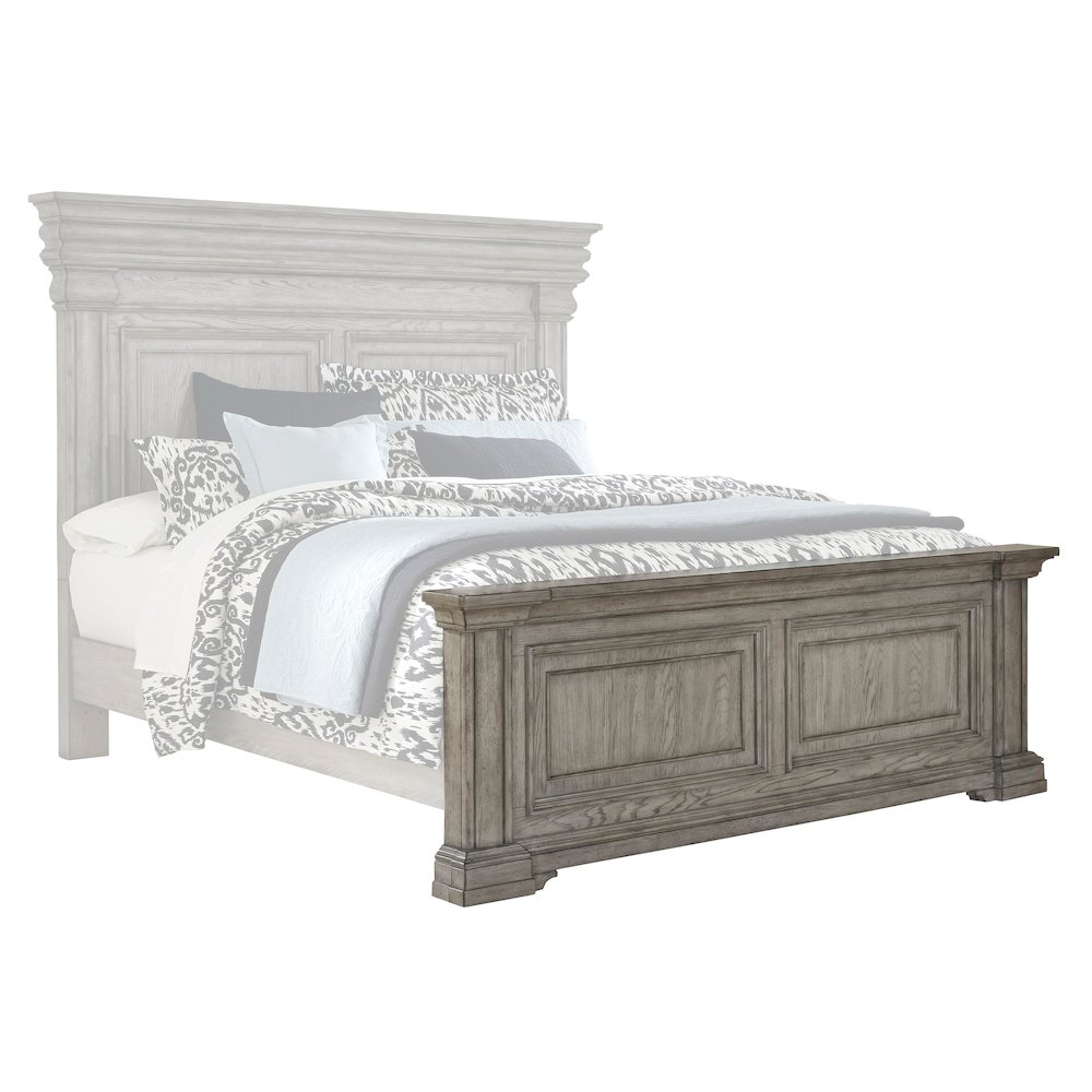 Pulaski Madison Ridge Heritage Taupe Queen Panel Footboard And Slats. Picture 1
