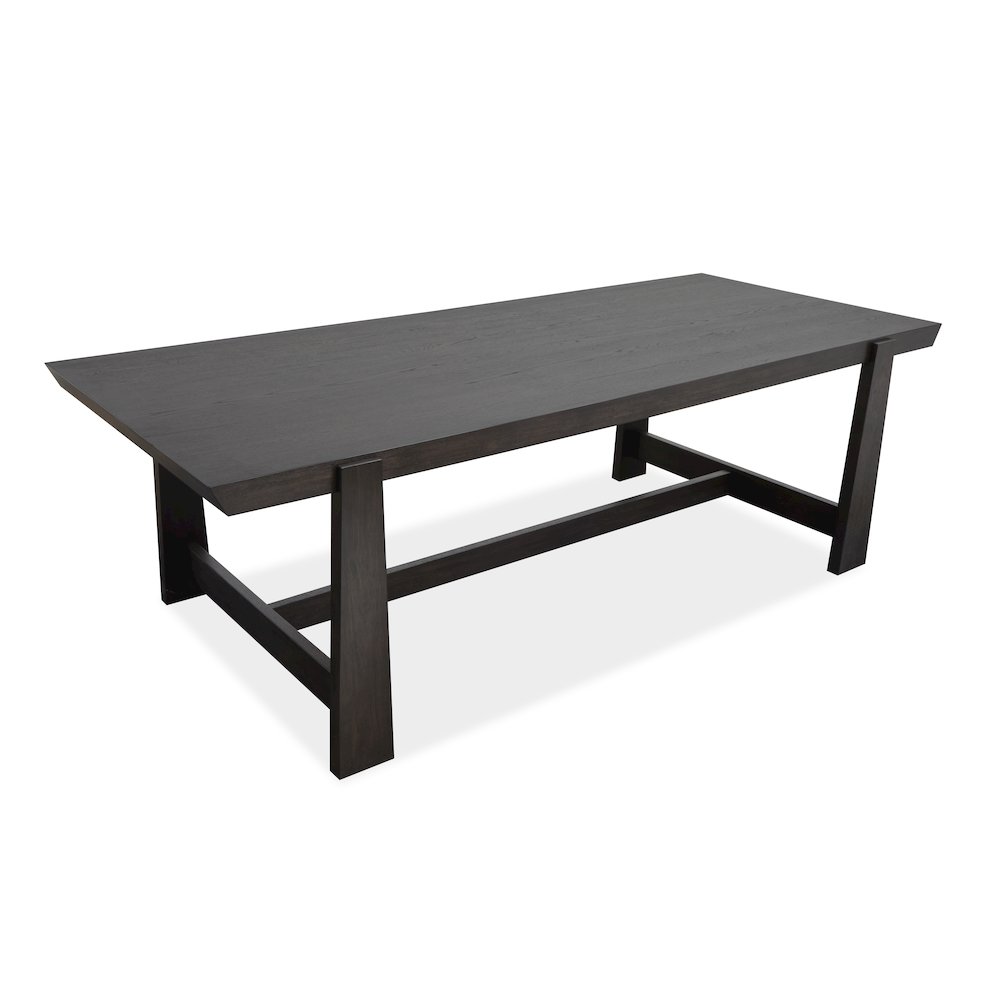 Tauren Coffee Bean Trestle Dining Table. Picture 5