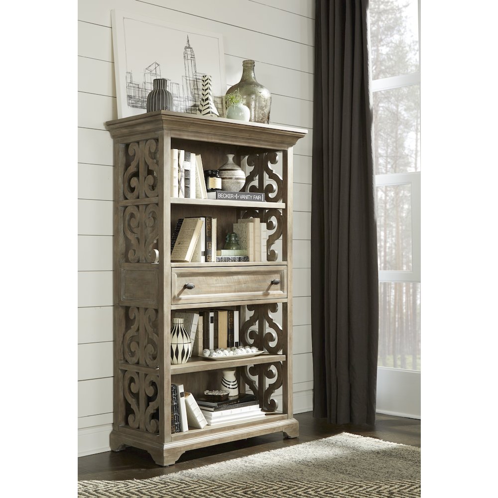 Tinley Park Dove Tail Grey Bookcase. Picture 3
