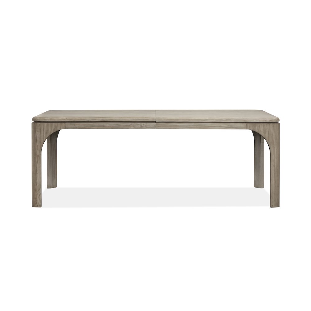 Braelyn Dorian Grey Extendable Rectangular Dining Table. Picture 2