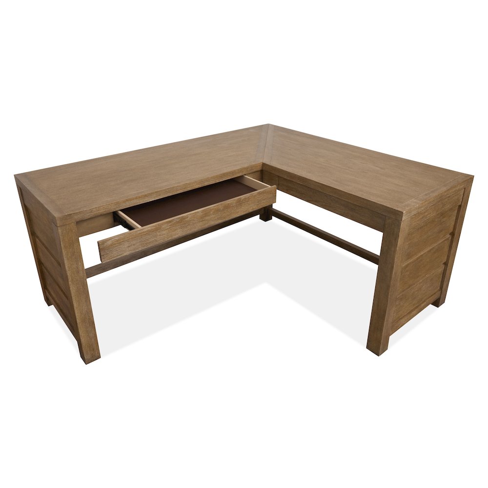 Plum Creek Sierra Brown L Desk. Picture 5