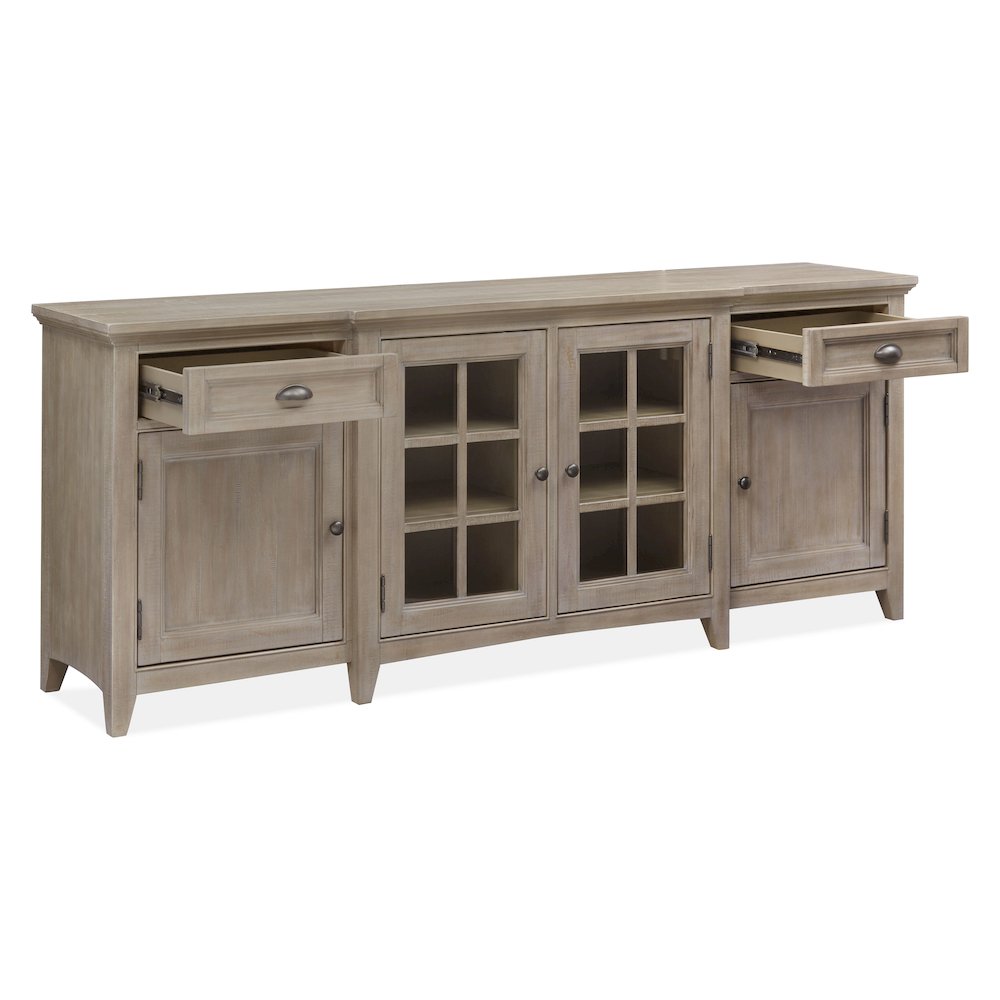 Paxton Place Dovetail Grey 80" Console. Picture 4