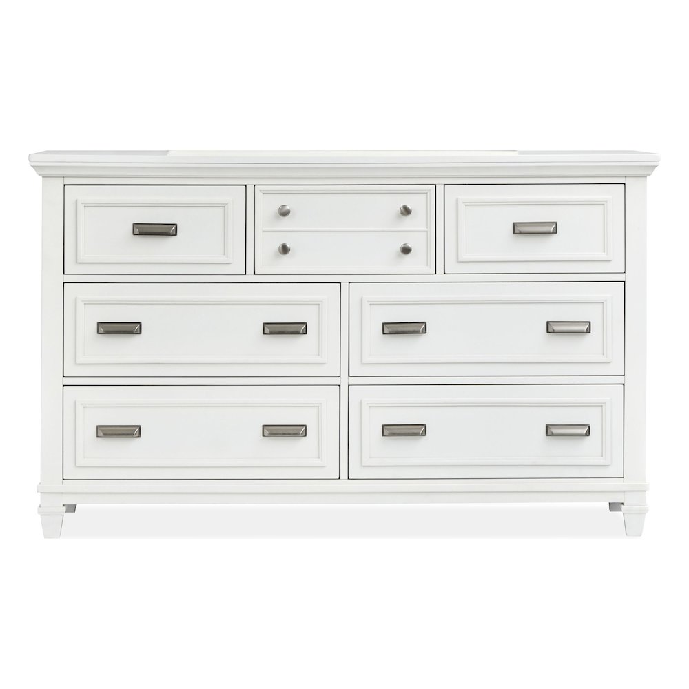 Charleston White Dove White Drawer Dresser. Picture 1