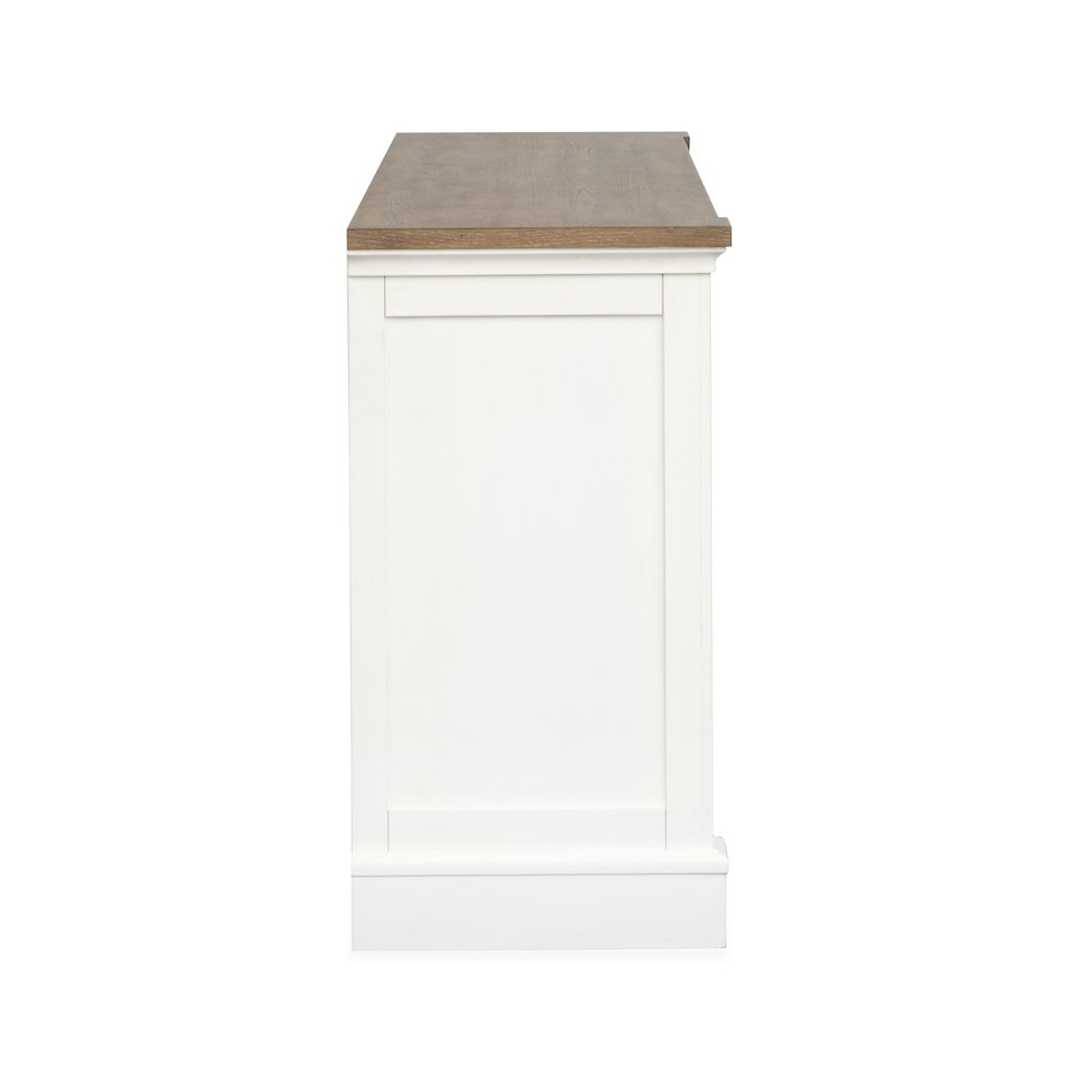 Kingston Whisper White And Cerused Nutmeg Credenza. Picture 3