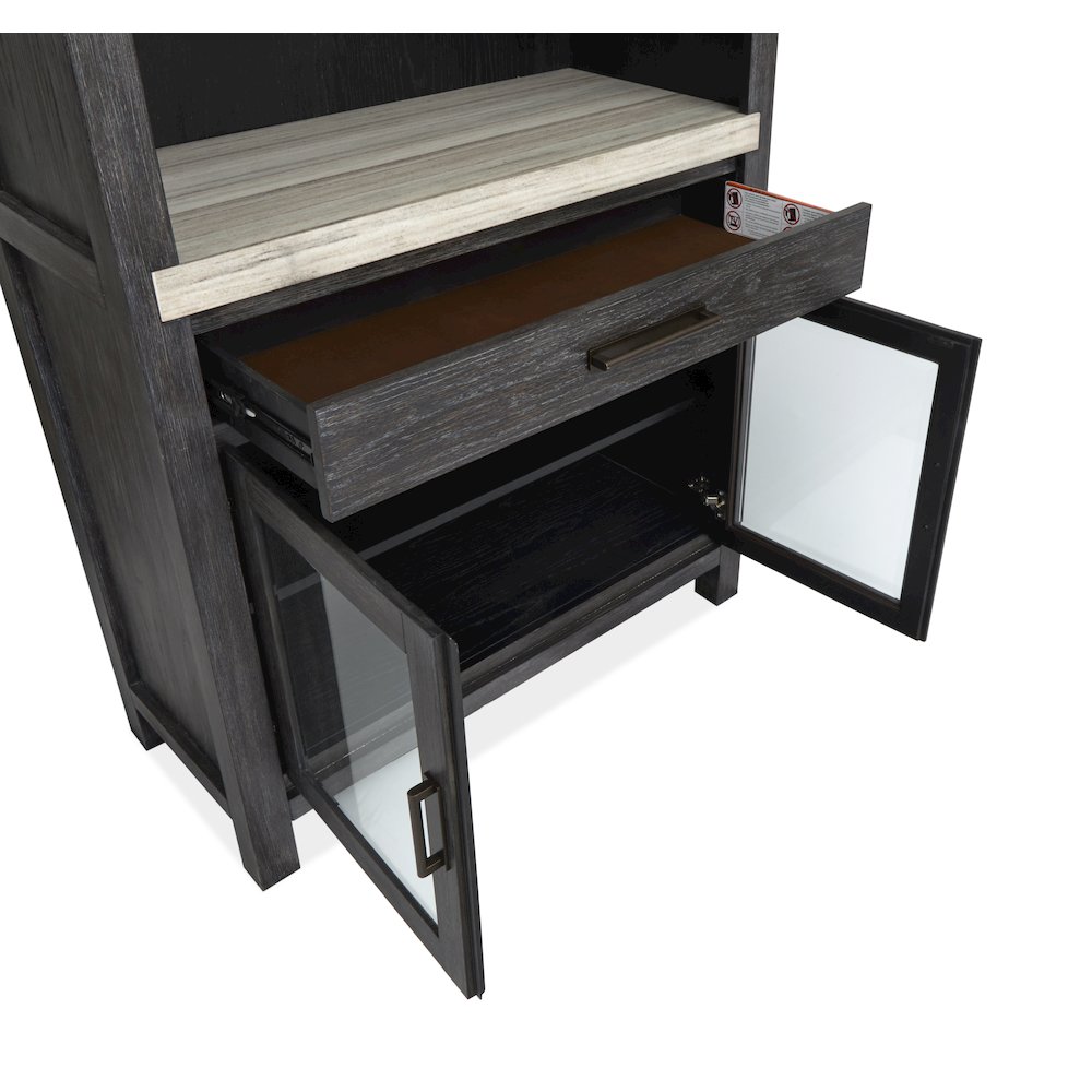 Plum Creek Ravenwood Black Display Cabinet. Picture 6