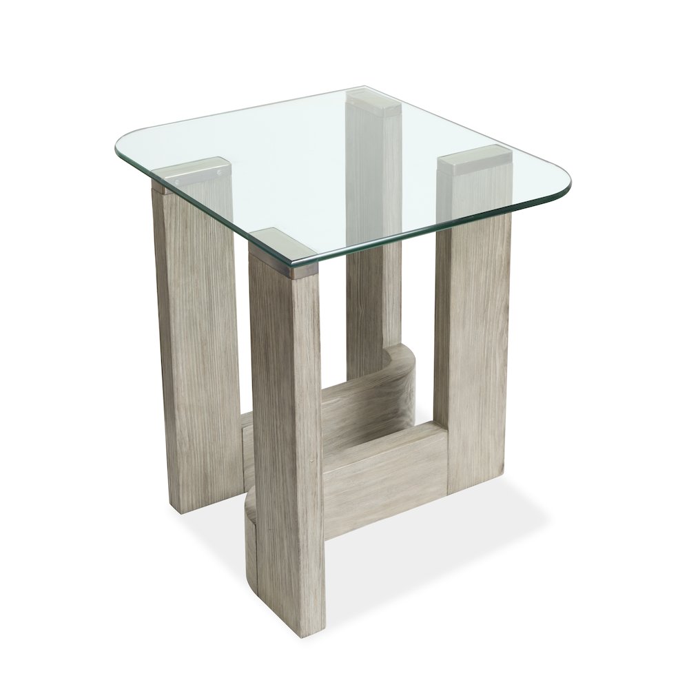 Bartlett Smokey Pine Rectangular End Table. Picture 2