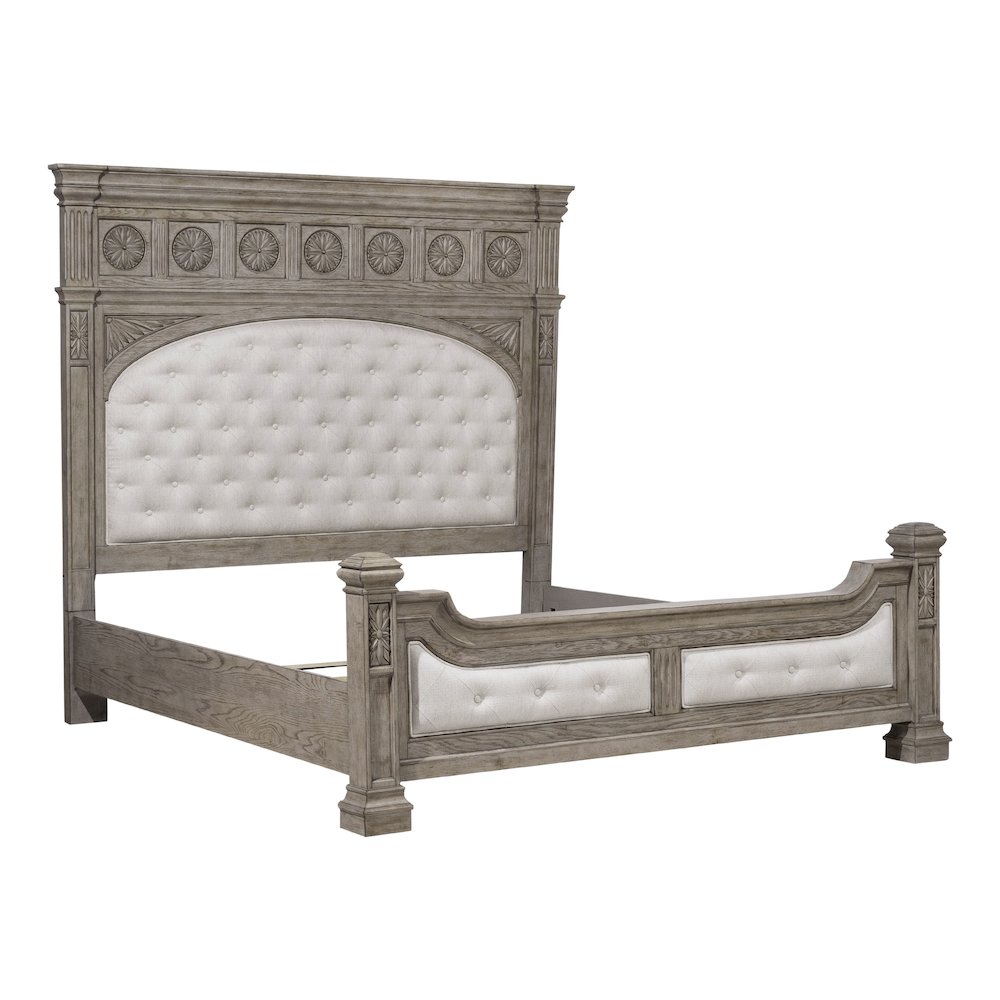 Pulaski Kingsbury French Gray Queen Panel Bed. Picture 3