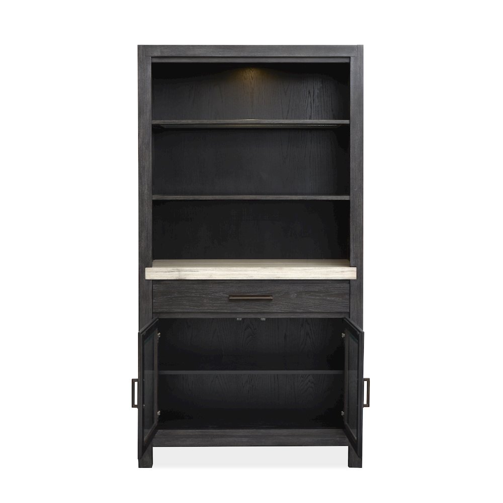 Plum Creek Ravenwood Black Display Cabinet. Picture 3