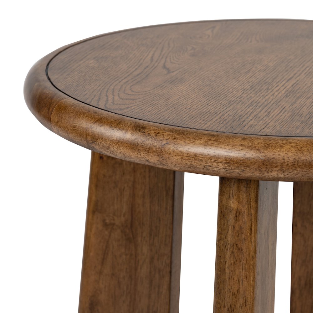 Tanner Tawny Brown Round End Table. Picture 4