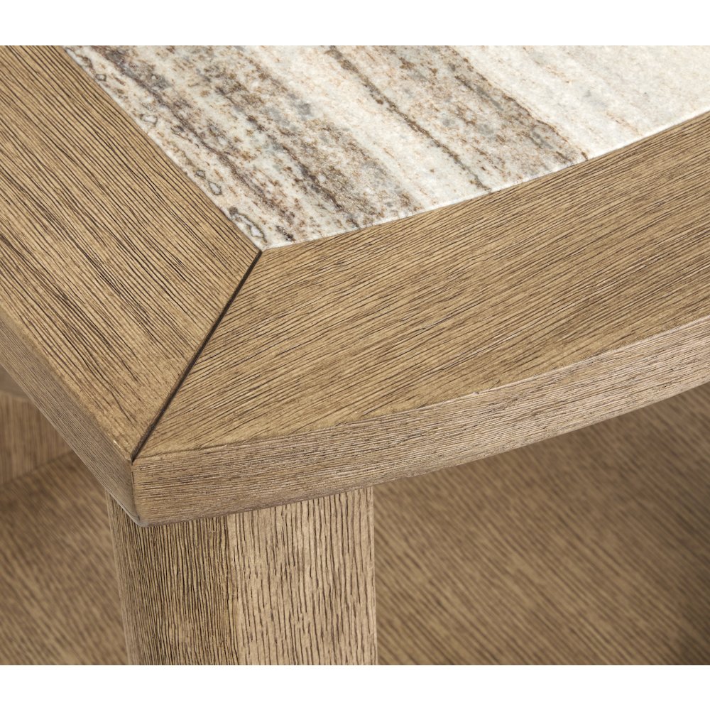 Bradford Riverbed Beige Rectangular End Table. Picture 7