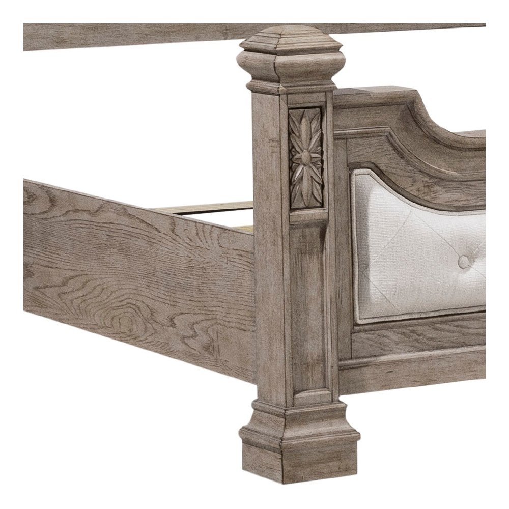 Pulaski Kingsbury French Gray Queen Panel Bed. Picture 6