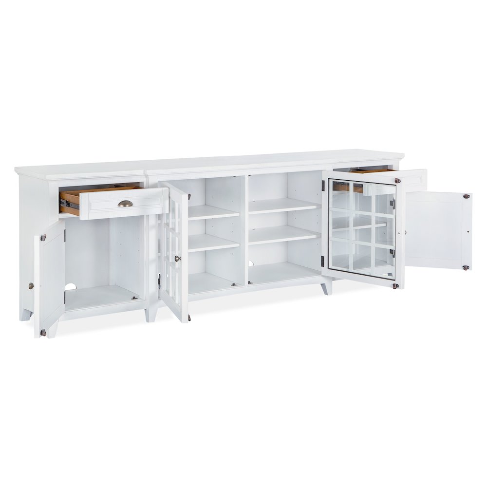 Heron Cove Chalk White 90" Console. Picture 4