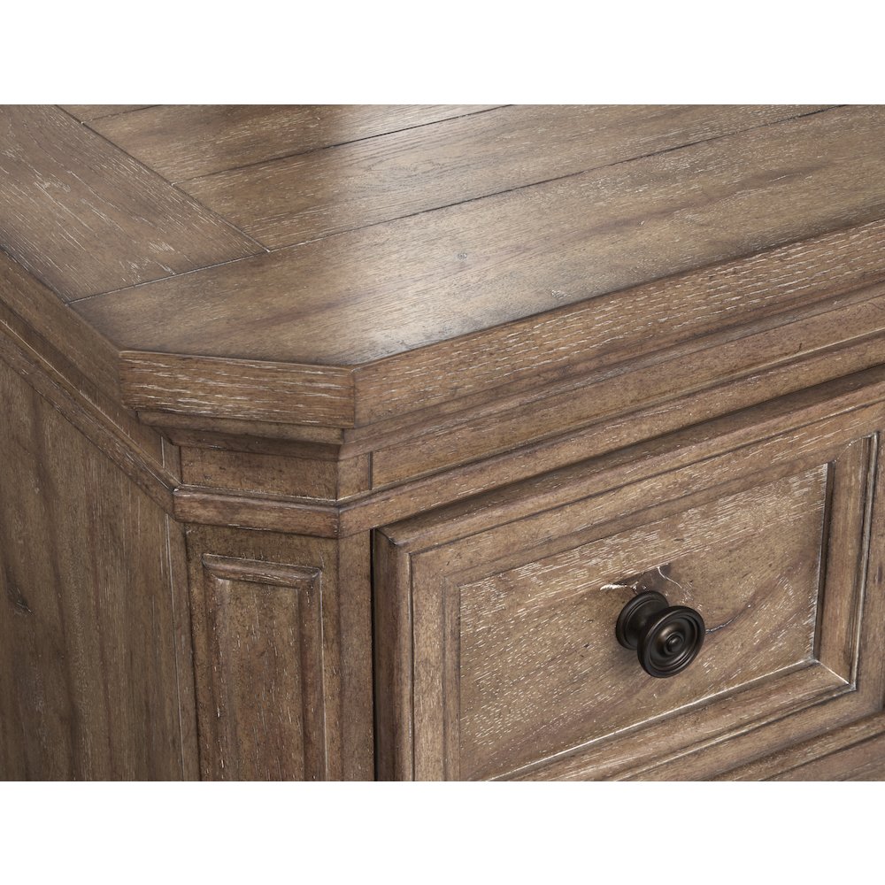 Adler Court Florentine Walnut Drawer Dresser. Picture 5