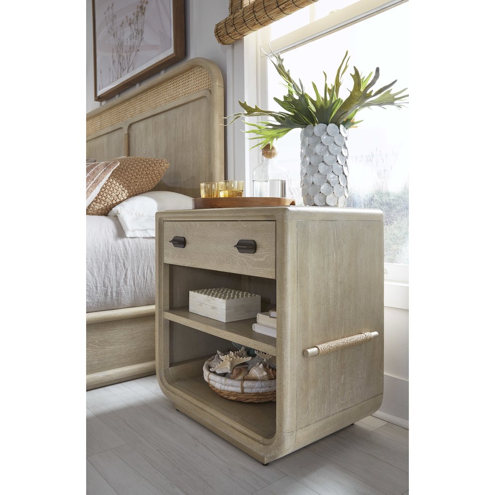 Sunset Cove Sanibel Brown Open Nightstand. Picture 4