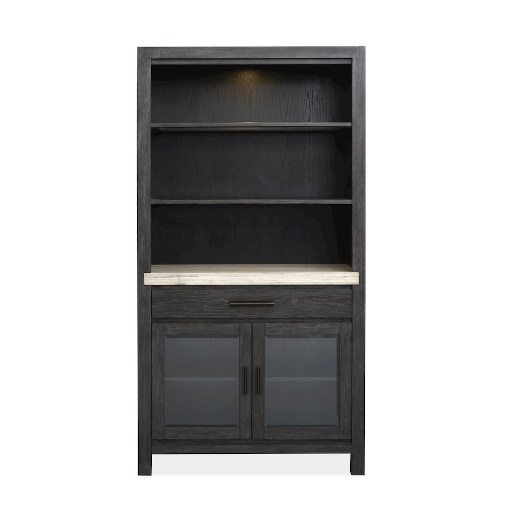 Plum Creek Ravenwood Black Display Cabinet. Picture 2