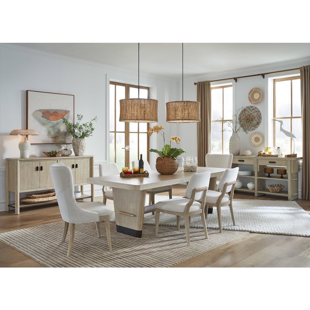 Sunset Cove Sanibel Brown Trestle Dining Table. Picture 9