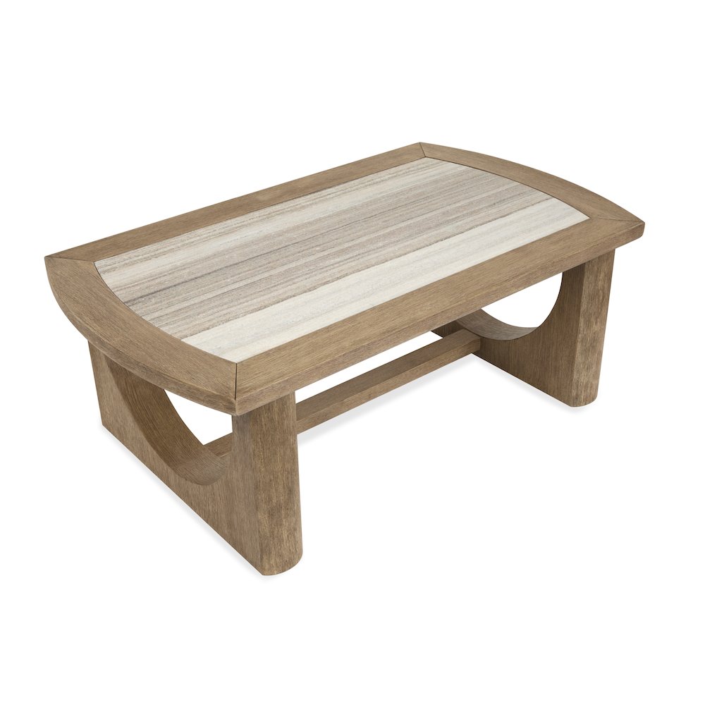Bradford Riverbed Beige Rectangular Cocktail Table. Picture 4