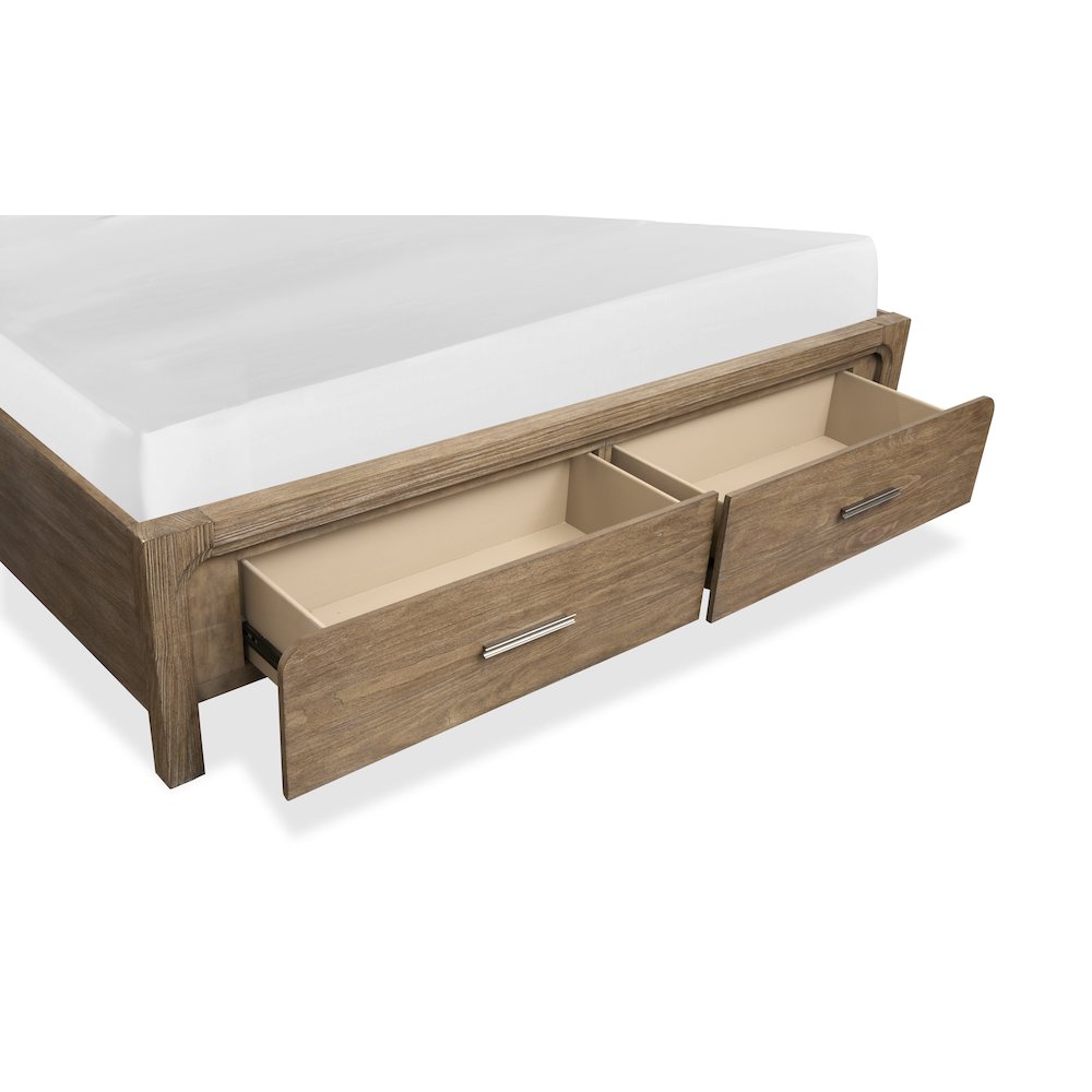 Westbourne Dark Umber Queen Panel Storage Bed. Picture 6