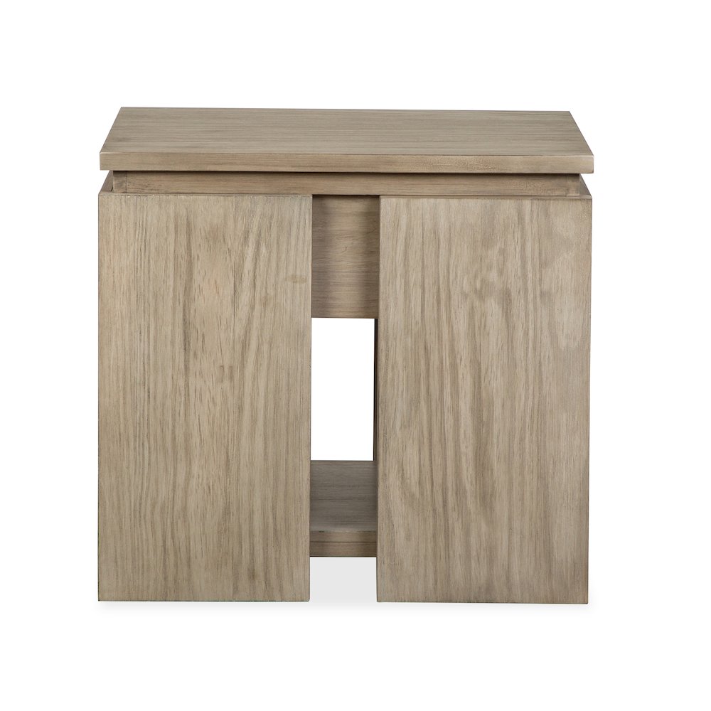 Conrad Stone Harbor Grey Rectangular End Table. Picture 4