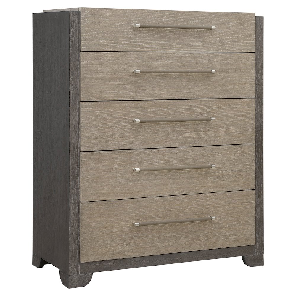 Pulaski Anderson Park Moose Trail And Frontier Brown 5 Drawer Chest. Picture 1