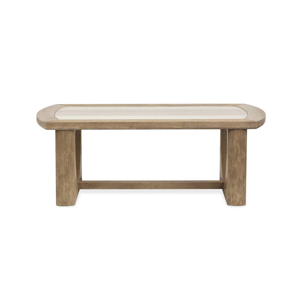 Bradford Riverbed Beige Rectangular Cocktail Table. Picture 2