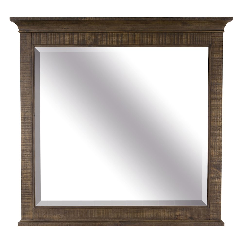 Bay Creek Toasted Nutmeg Drawer Dresser With Landscape Mirror. Picture 5