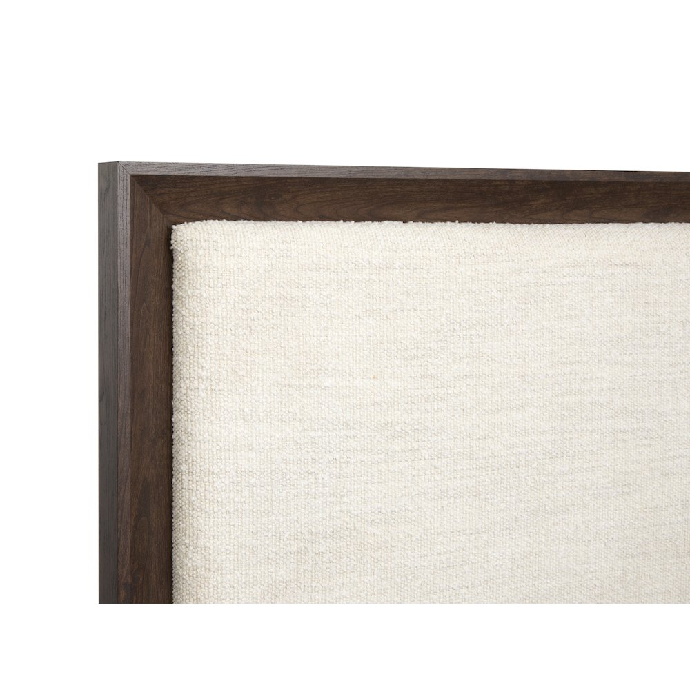 Llewellyn Columbian Walnut Queen Upholstered Panel Bed. Picture 4