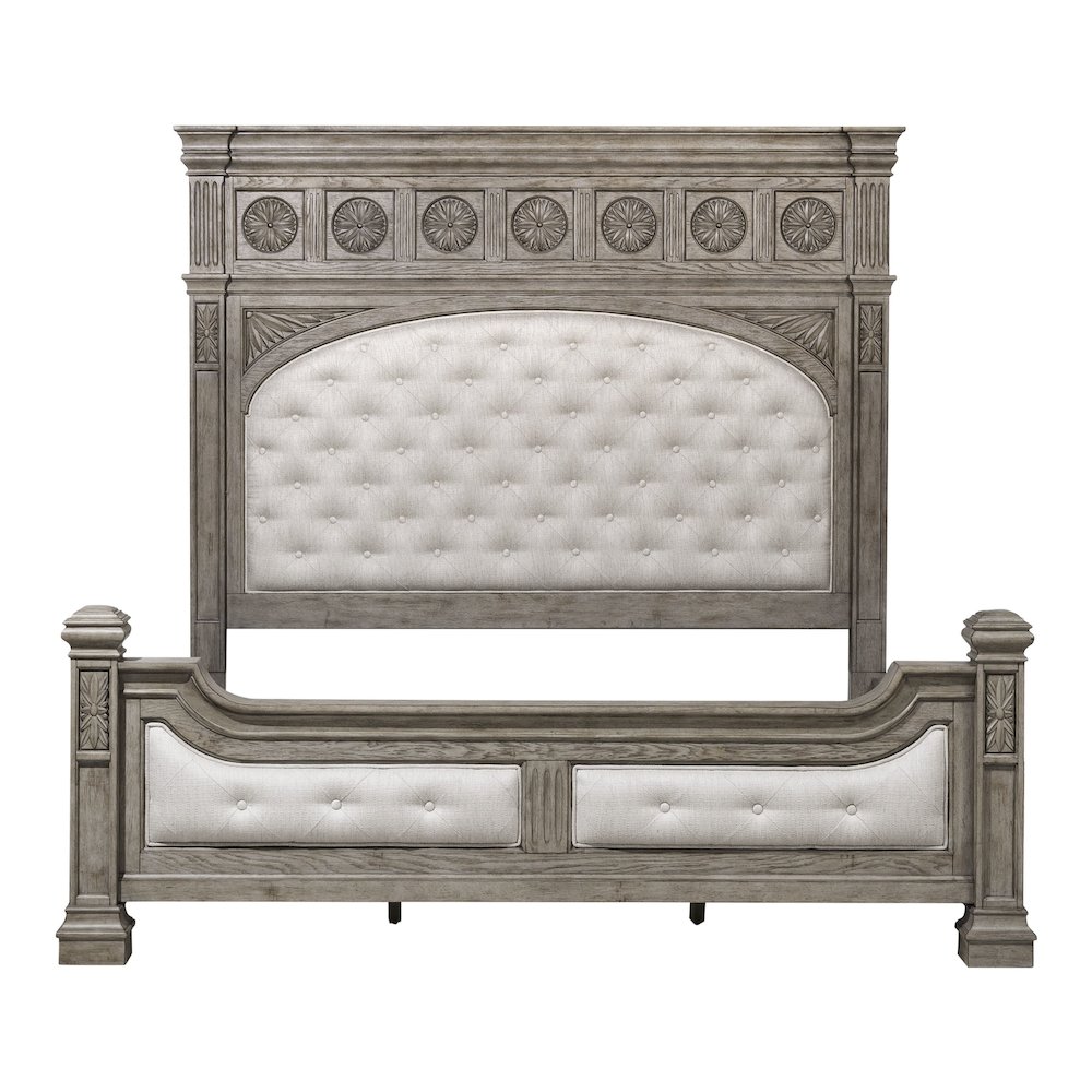 Pulaski Kingsbury French Gray Queen Panel Bed. Picture 4