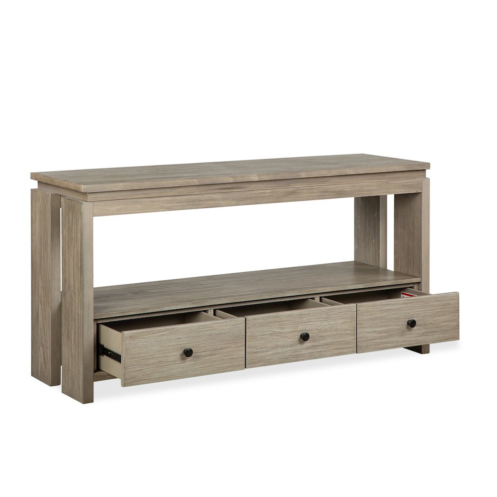 Conrad Stone Harbor Grey Rectangular Sofa Table. Picture 5