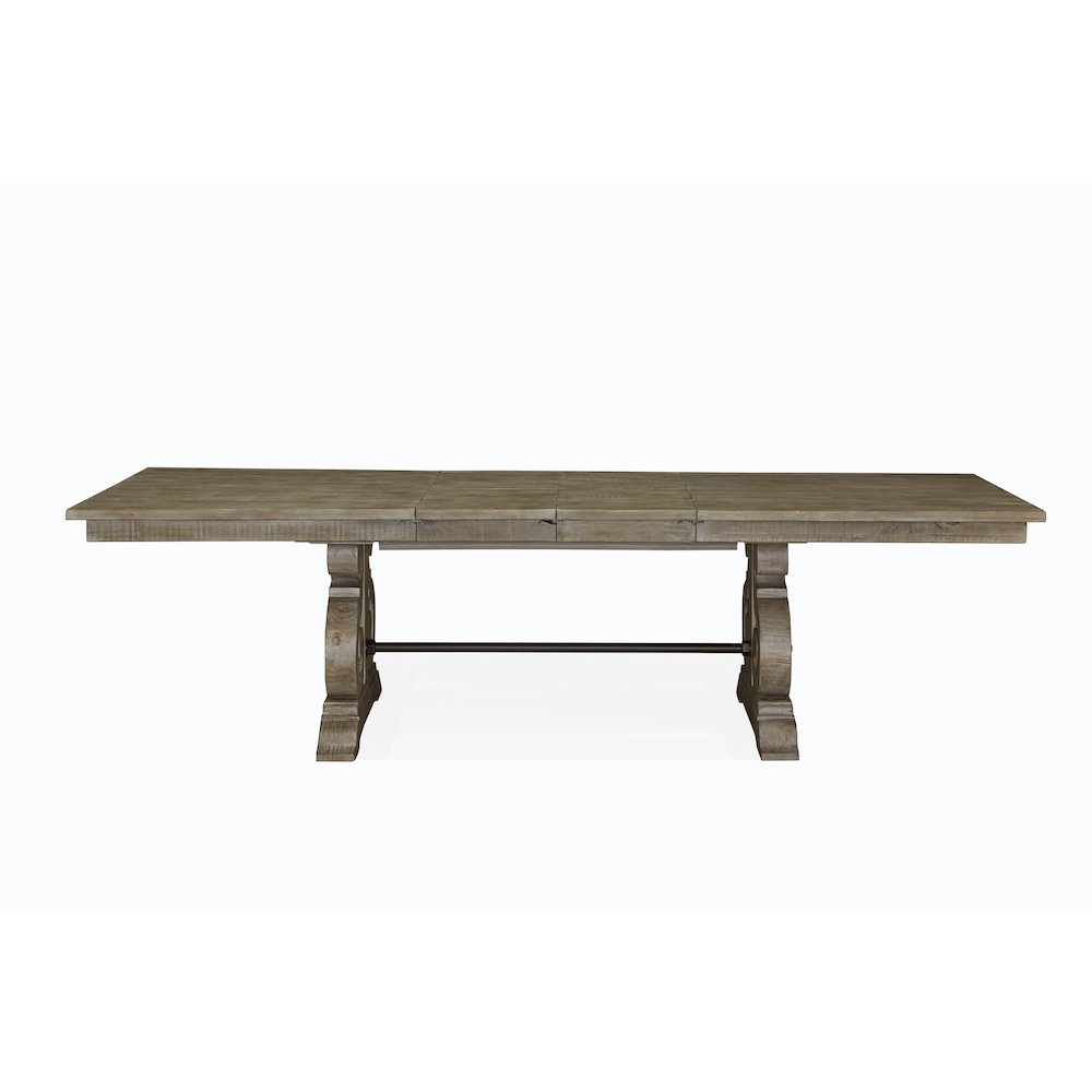 Tinley Park Dove Tail Grey Extendable Rectangular Dining Table. Picture 3