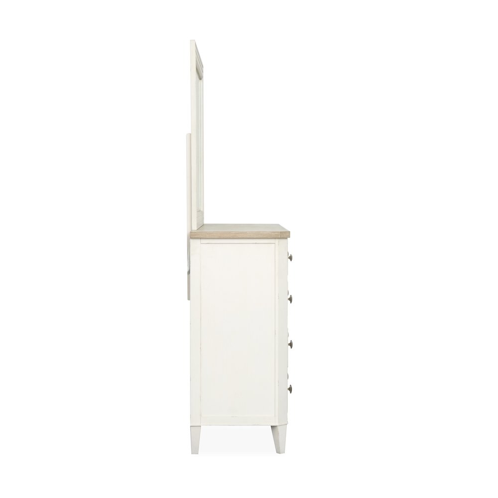Echo Isles Sea Pearl And Driftwood Double Drawer Dresser With Landscape Mirror. Picture 3