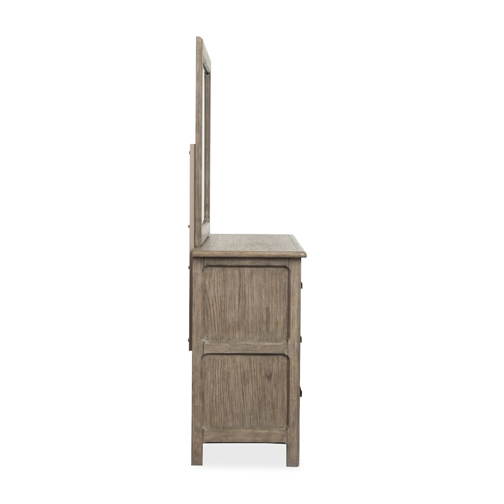 Claremont Smokey Taupe Dresser With Landscape Mirror. Picture 3