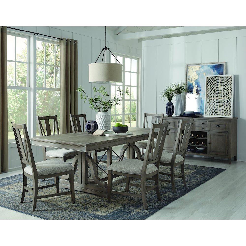 Paxton Place Dovetail Grey Buffet. Picture 8