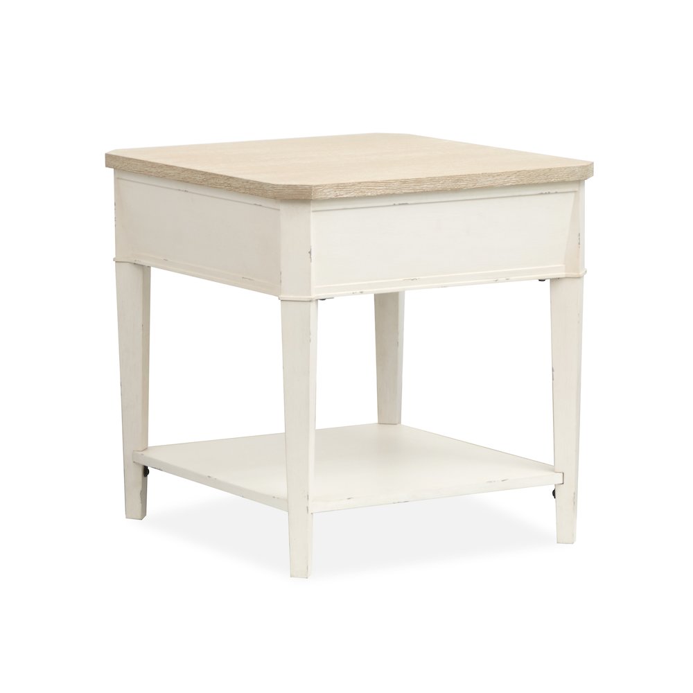 Echo Isles Sea Pearl And Driftwood Rectangular End Table. Picture 2
