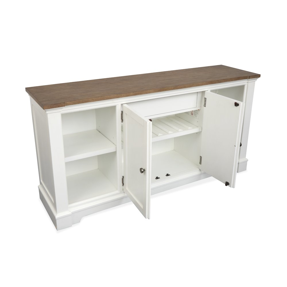 Kingston Whisper White And Cerused Nutmeg Credenza. Picture 6
