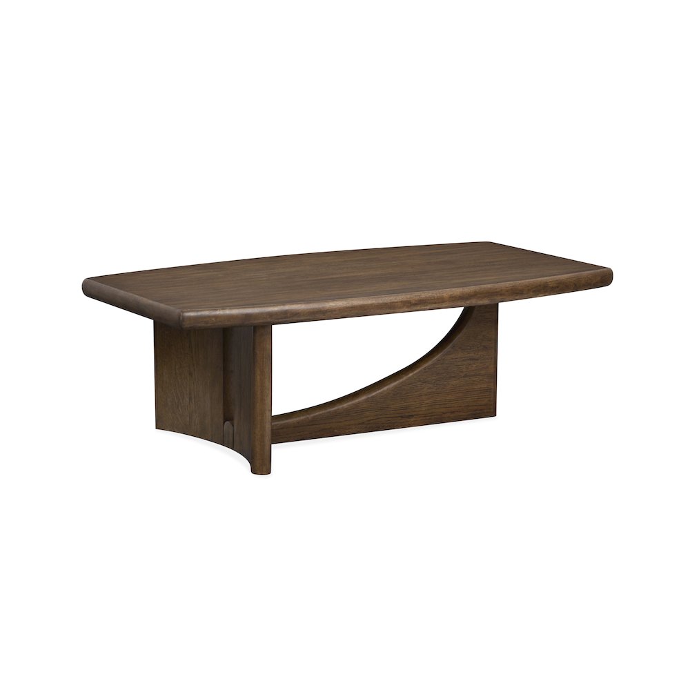 Phoebe Sienna Brown Rectangular Cocktail Table. Picture 1