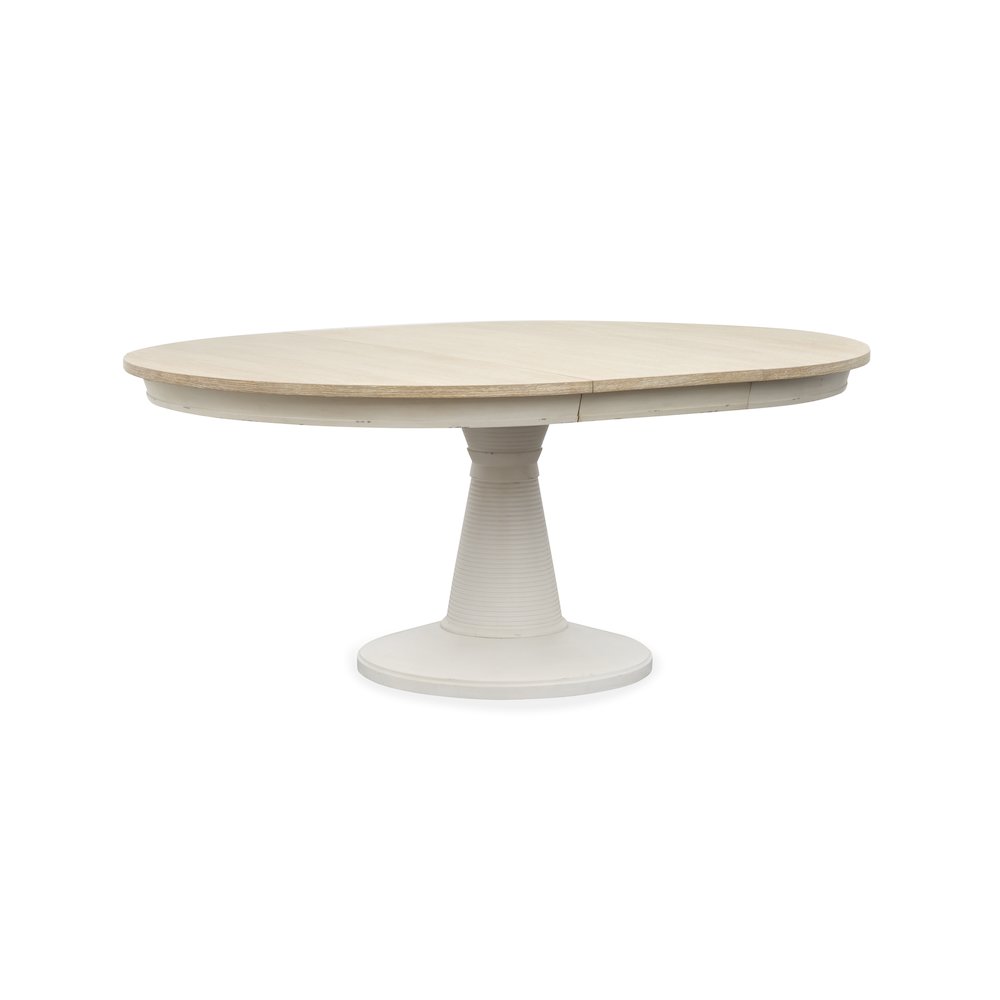 Echo Isles Sea Pearl And Driftwood Extendable 54" Round Dining Table. Picture 3