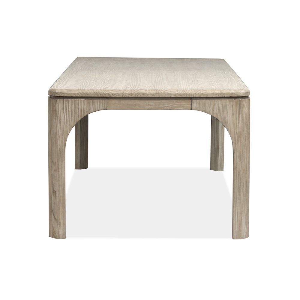 Braelyn Dorian Grey Extendable Rectangular Dining Table. Picture 3