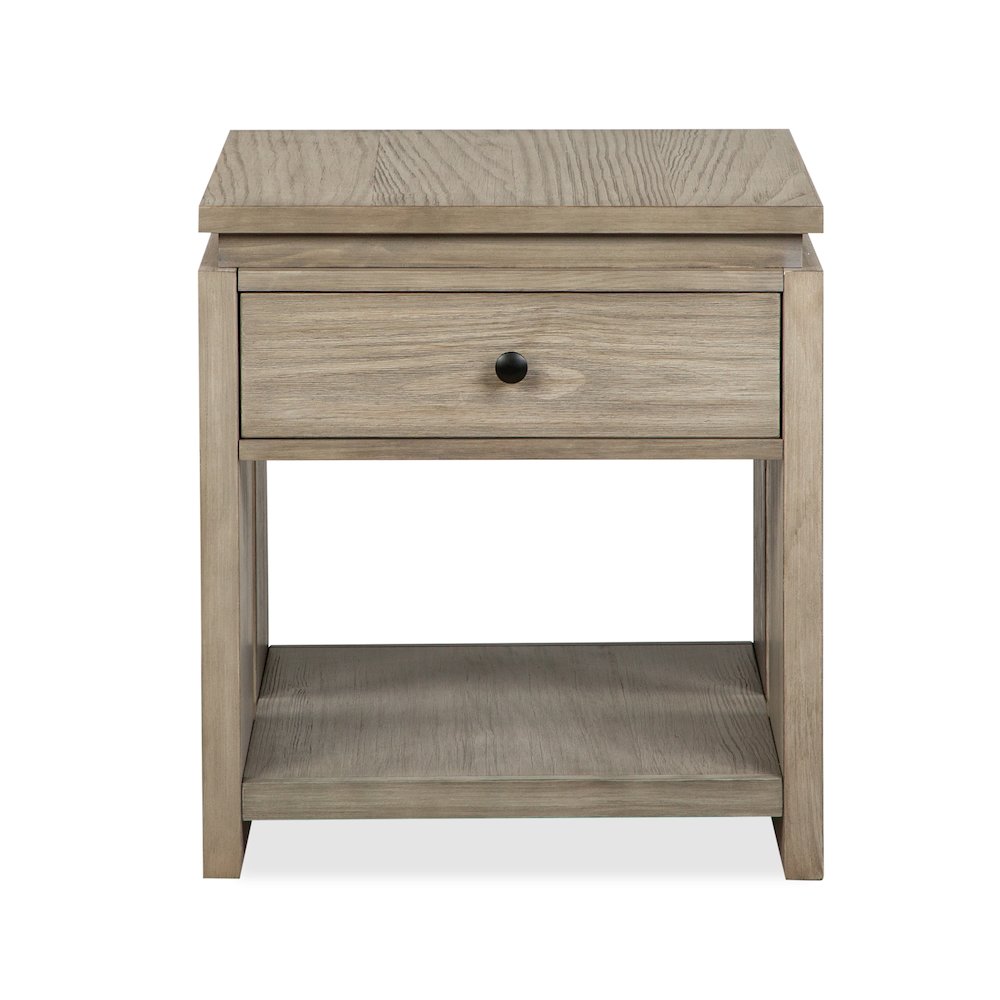 Conrad Stone Harbor Grey Rectangular End Table. Picture 3