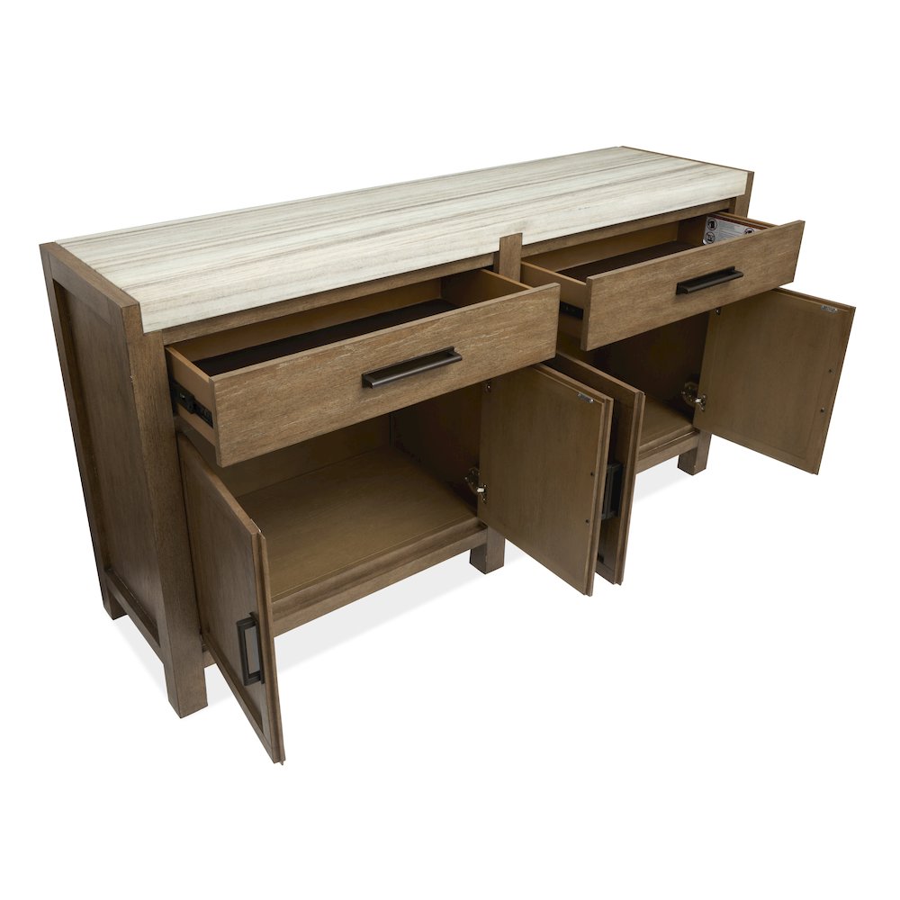 Plum Creek Sierra Brown Sideboard. Picture 6