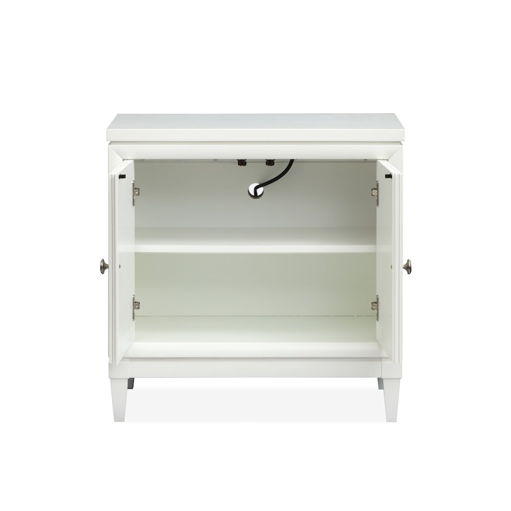 Springhouse Whisper White Door Nightstand. Picture 6