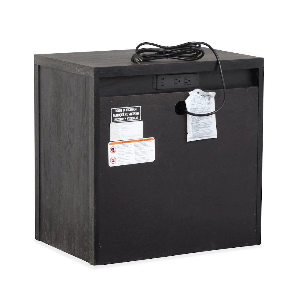 Kinsley Black Heron Drawer Nightstand. Picture 4